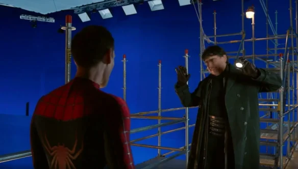 Behind the scenes of the "Spider-Man: No Way Home" special effects scene