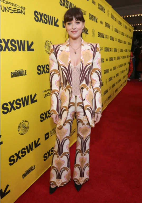 Dakota Johnson at the premiere of her new film "Cha Cha Real Smooth" at the South by Southwest Film Festival​​​