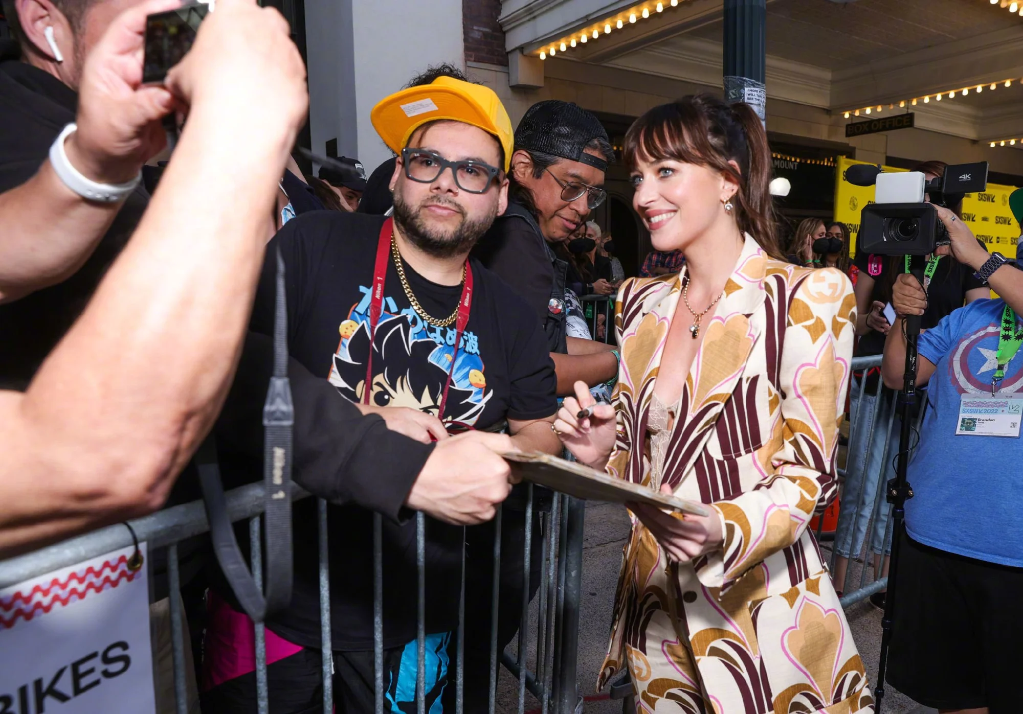 Dakota Johnson at the premiere of her new film "Cha Cha Real Smooth" at the South by Southwest Film Festival​​​