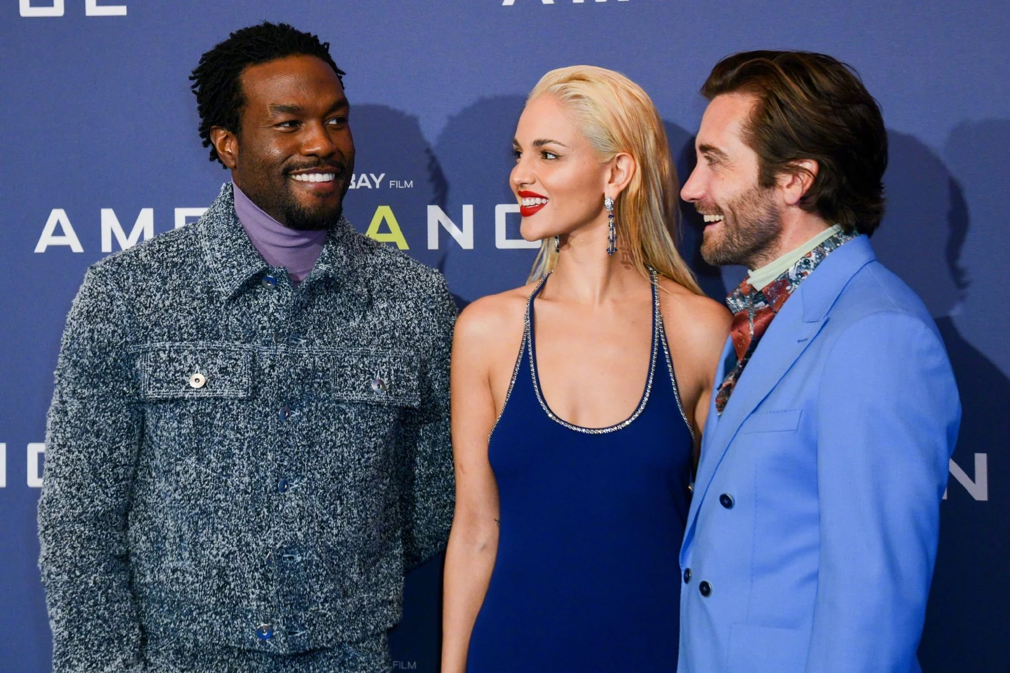 Eiza González, Jake Gyllenhaal, Yahya Abdul-Mateen II, Michael Bay at the London Premiere of "Ambulance"​​​