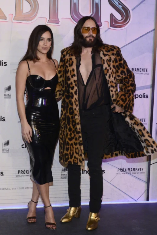 Jared Leto and Adria Arjona attend the premiere of "Morbius" in Mexico ​​​