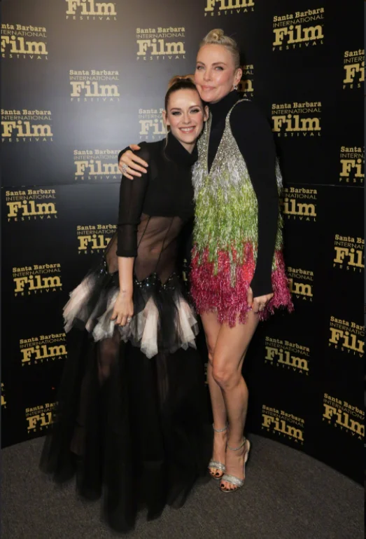 Kristen Stewart and Charlize Theron reunite at Santa Barbara International Film Festival