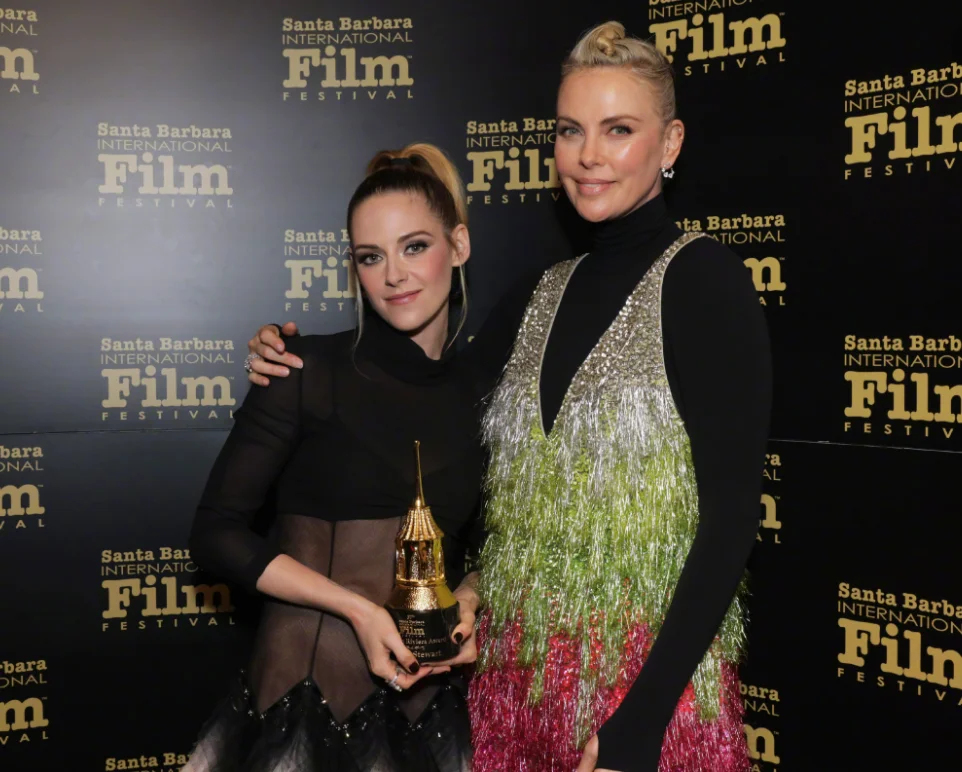 Kristen Stewart and Charlize Theron reunite at Santa Barbara International Film Festival