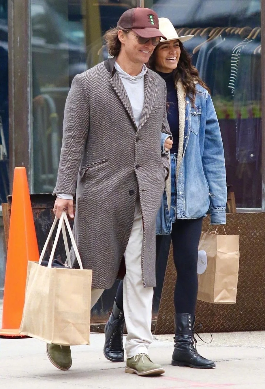 Matthew McConaughey and Camila Alves on the streets of New York