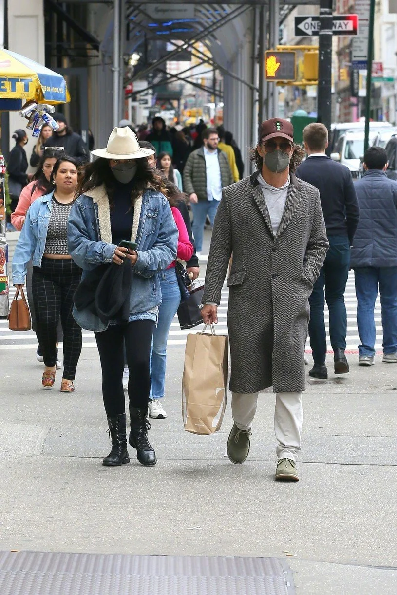 Matthew McConaughey and Camila Alves on the streets of New York