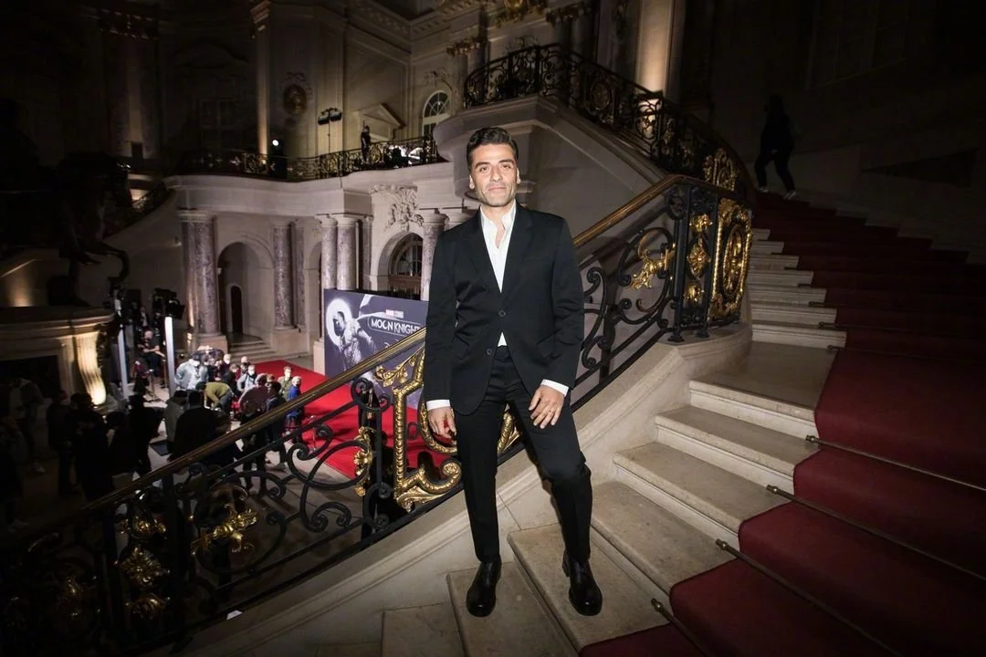 Oscar Isaac attends the Berlin screening of 'Moonlight Knight' ​​​