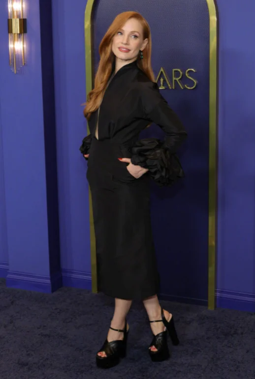 #Oscar nominees' luncheon# Jessica Chastain debuts ​​​