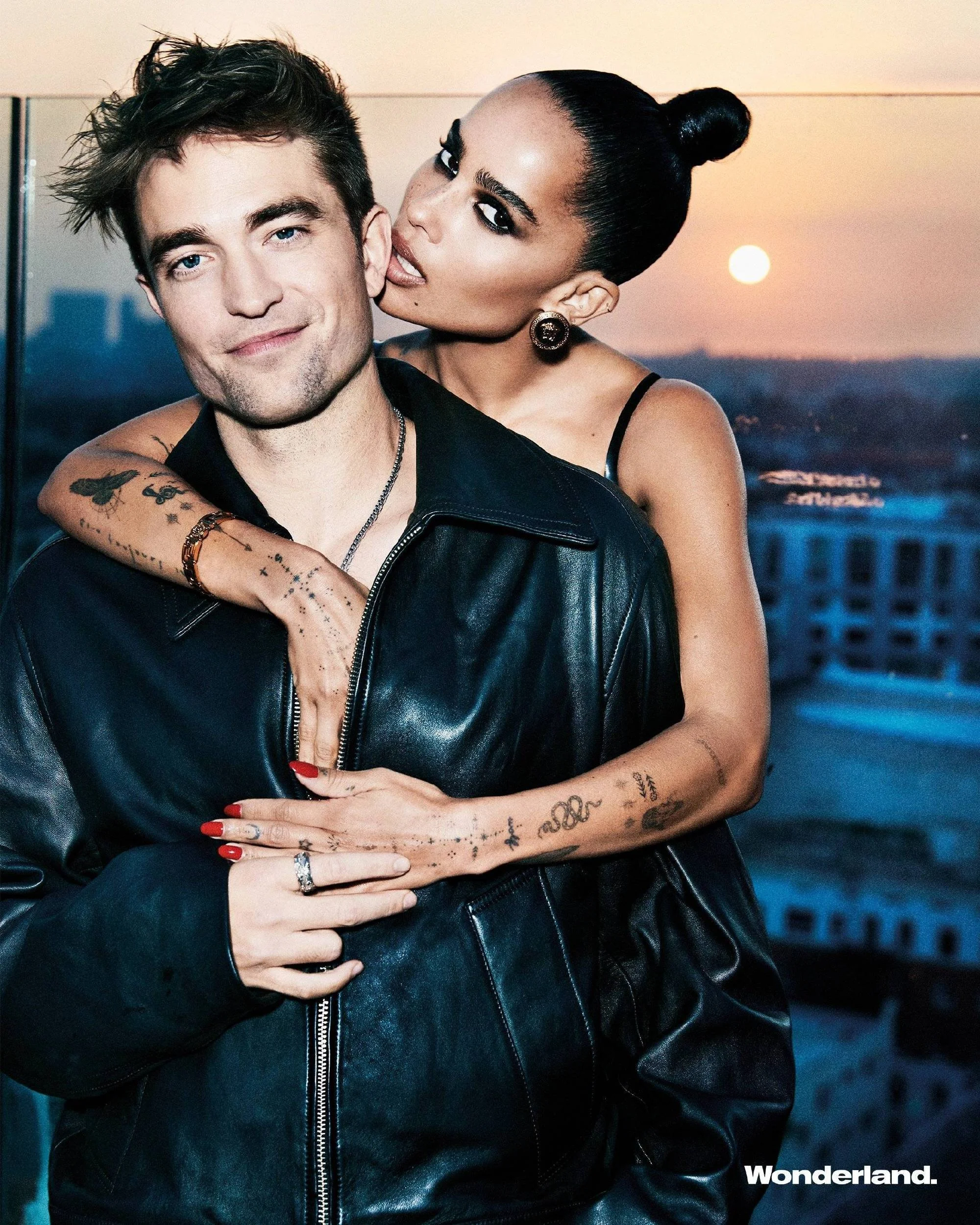 Robert Pattinson & Zoë Kravitz on the cover of the new issue of Wonderland​​​