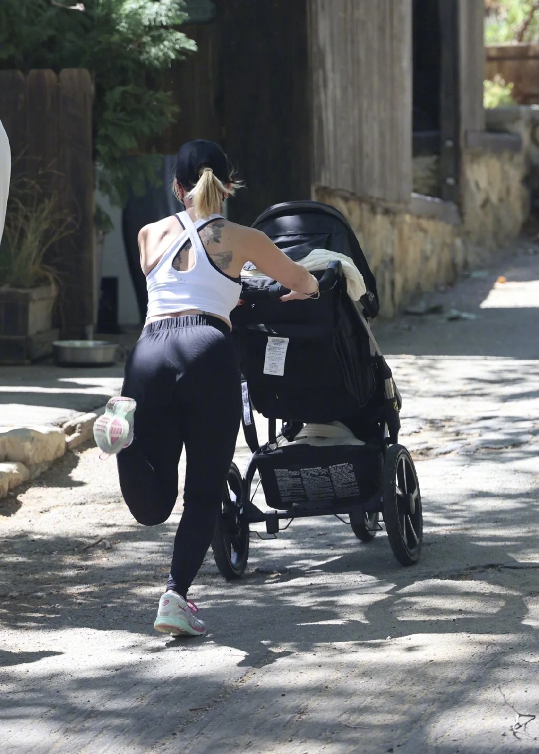 Scarlett Johansson takes 7-month-old son Cosmo on a hike with friends ​​​