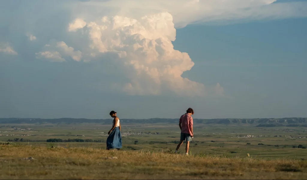 Stills from Timothée Chalamet's new film "Bones & All"