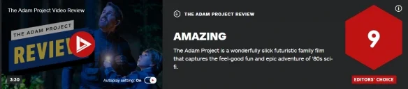 Stunning! 'The Adam Project' Scores 9 on IGN: A Brilliant Futuristic Family Movie