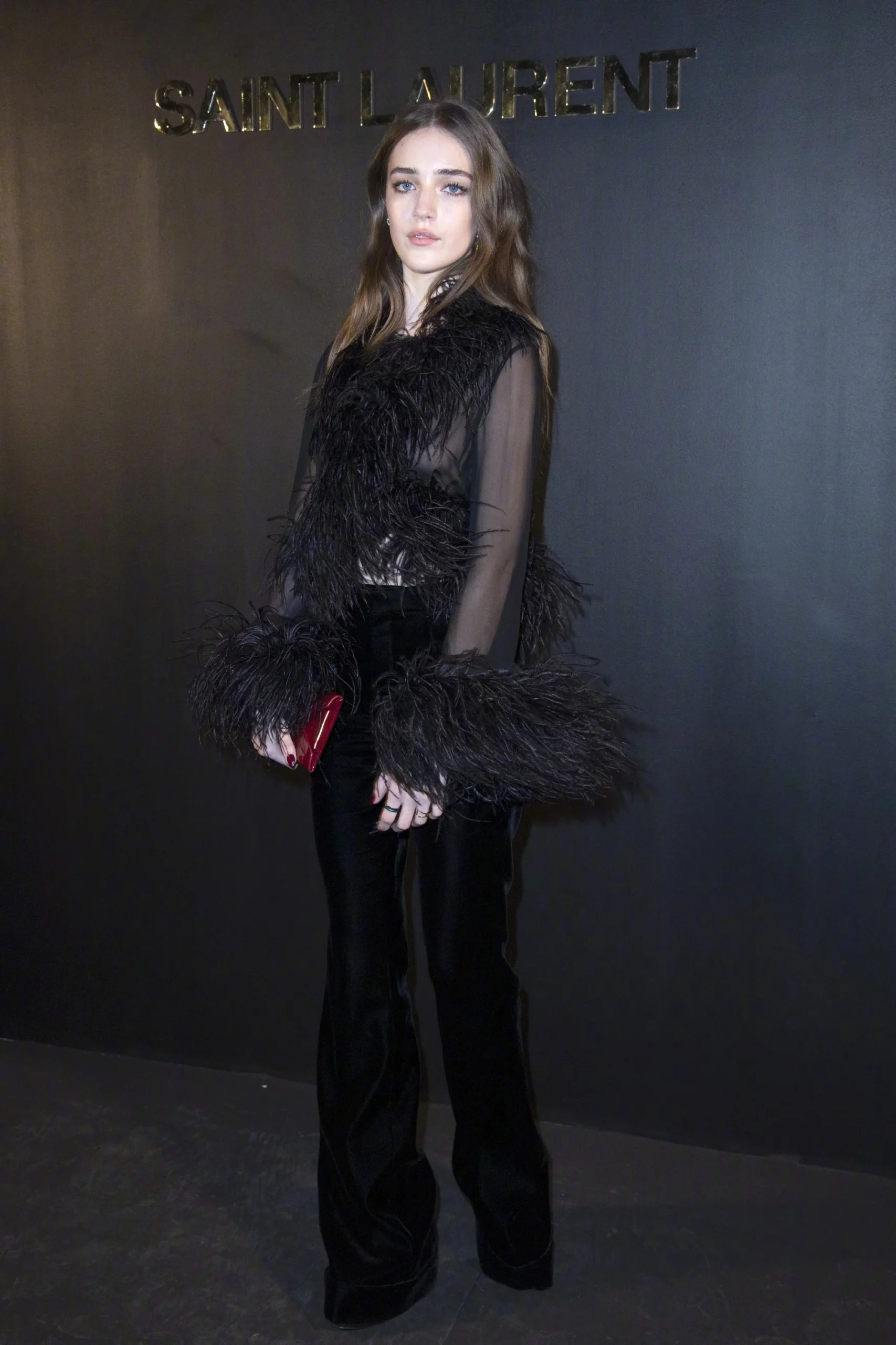Talia Ryder Paris Fashion Week to watch the show 
