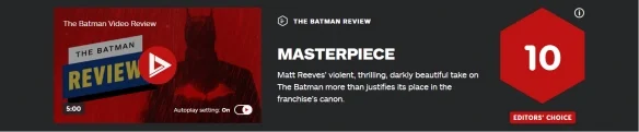 "The Batman" media word-of-mouth officially released, a dark and gorgeous masterpiece!