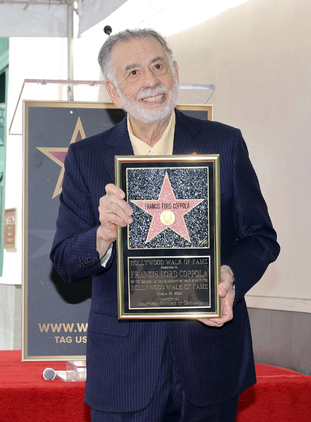 'The Godfather' director Francis Ford Coppola leaves star at Walk Of Fame in Hollywood