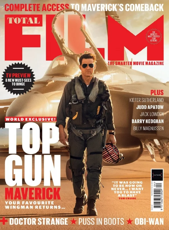 'Top Gun: Maverick‎' starring Tom Cruise on the cover of 'Total Film' magazine