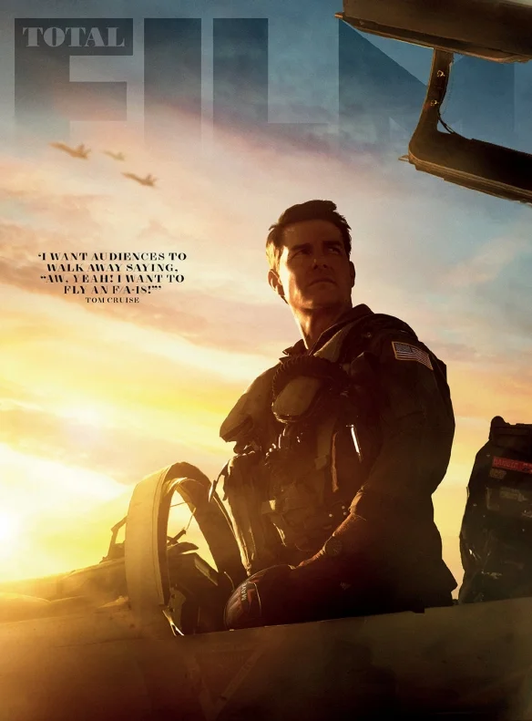 'Top Gun: Maverick‎' starring Tom Cruise on the cover of 'Total Film' magazine