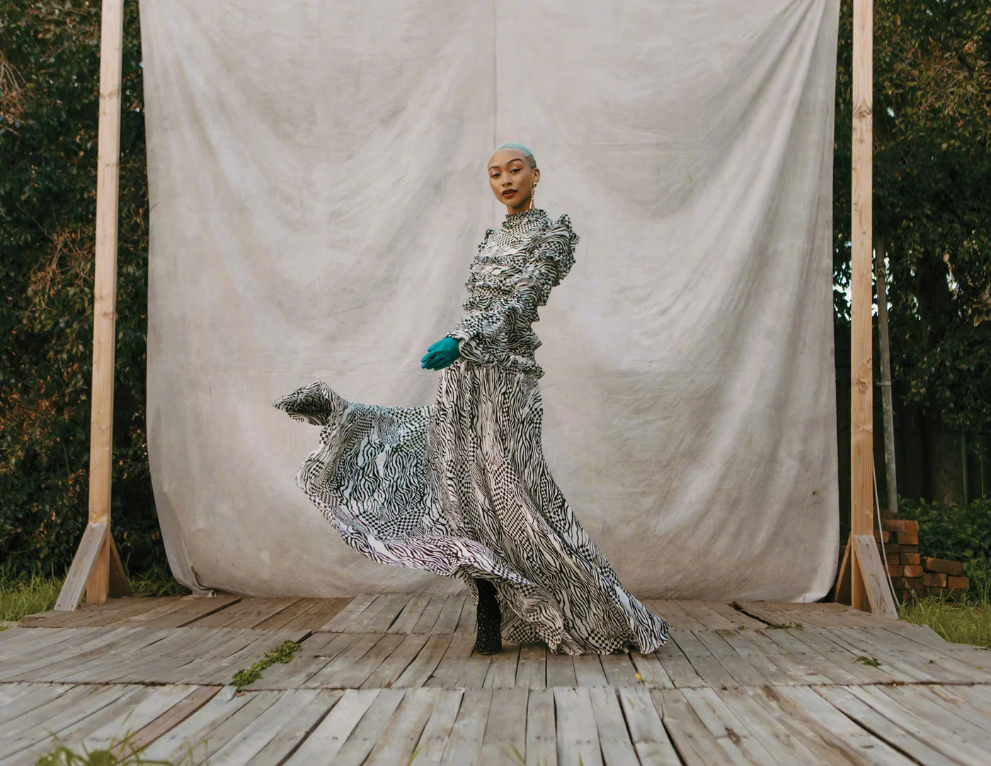 "Uncharted" villain Tati Gabrielle, "Schön!" magazine photo ​​​