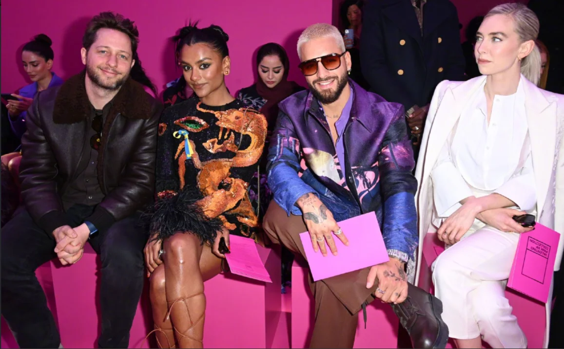 Vanessa Kirby at Paris Fashion Week show