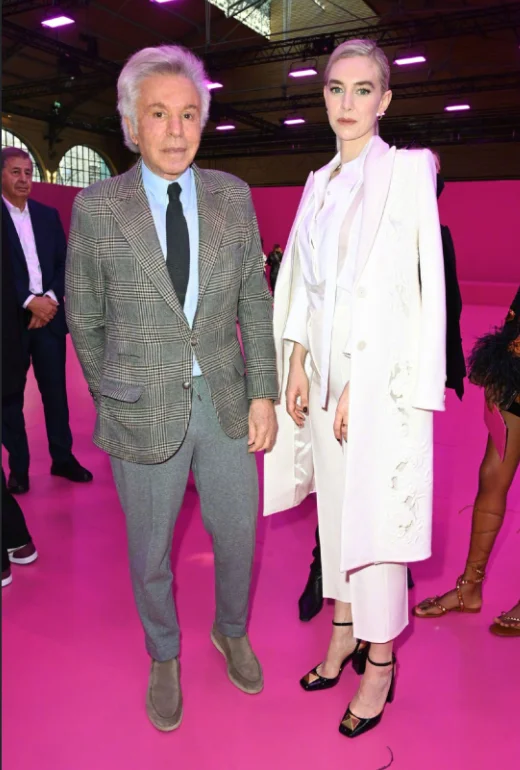 Vanessa Kirby at Paris Fashion Week show