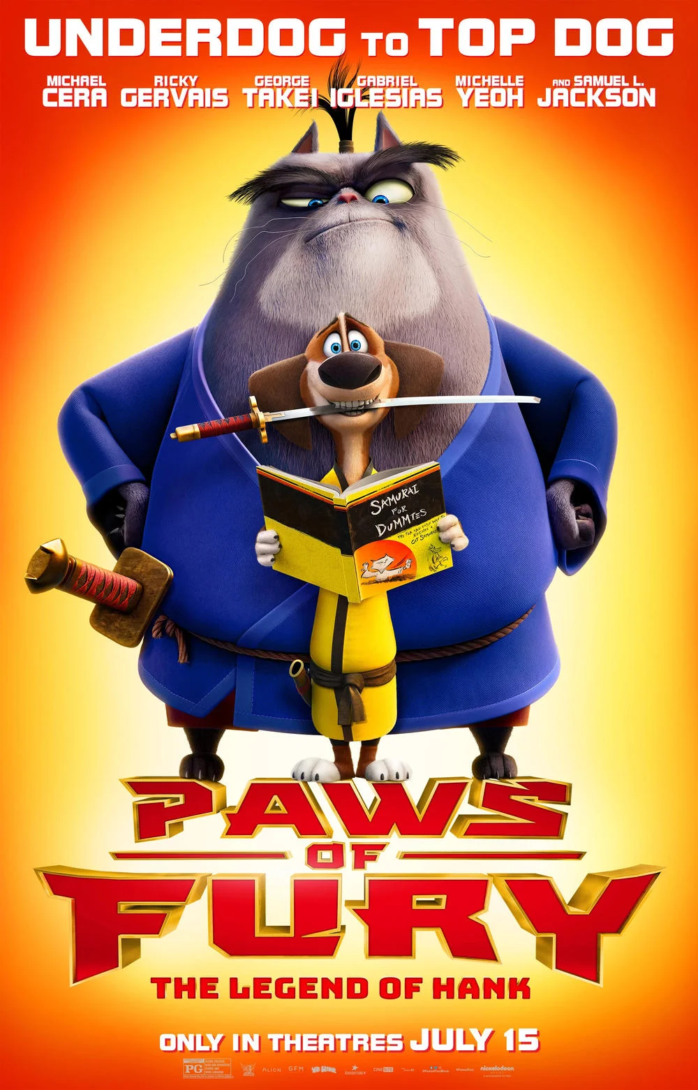 Animated "Paws of Fury: The Legend of Hank‎" Voiced by Samuel L. Jackson Releases Official Trailer and Poster