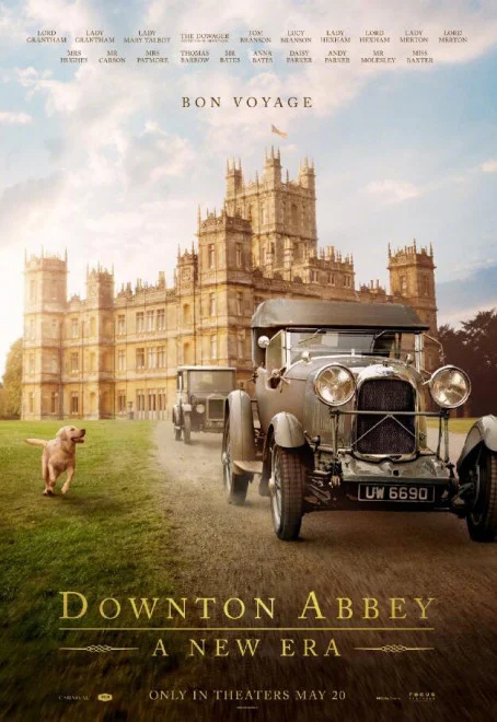 "Downton Abbey: A New Era‎" Releases New Poster featuring Pet Dogs Running with Vintage Cars