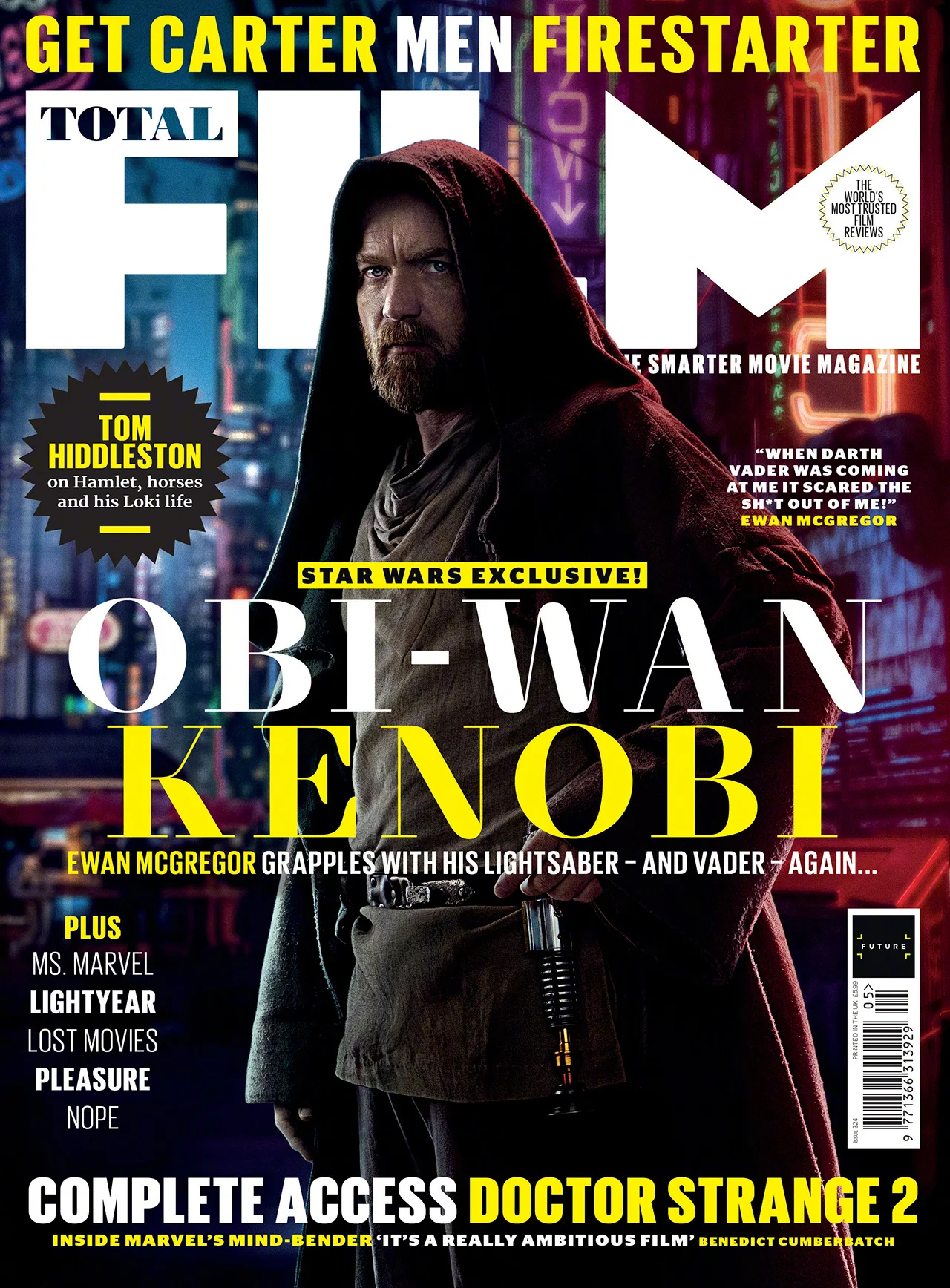Ewan McGregor with "Obi-Wan Kenobi" on the cover of the new issue of "Total Film"​​​