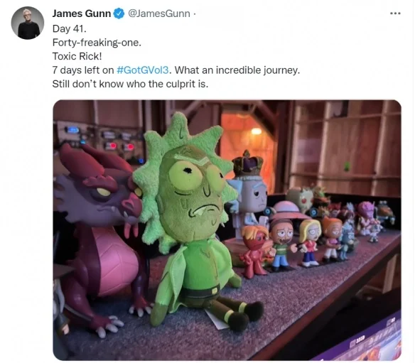 James Gunn shares new set photos: 'Guardians of the Galaxy Vol. 3' will end filming soon