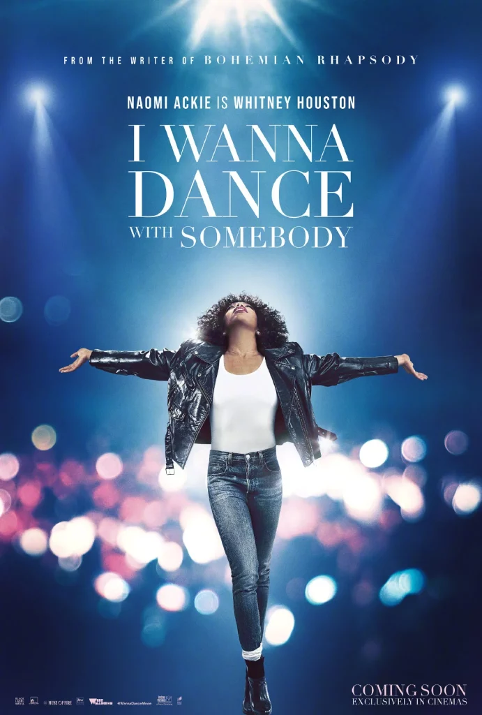 Poster for Whitney Houston's biopic "I Wanna Dance with Somebody‎", it will hit theaters December 23rd in Northern America