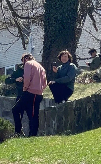 'The Crowded Room' reveals studio photos, Tom Holland smiles to his phone