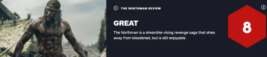 "The Northman" IGN 8: A Fantastic Viking Revenge Story