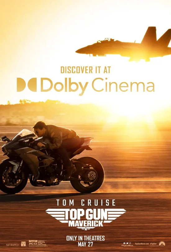 'Top Gun: Maverick' Releases Dolby Poster, 60-Year-Old Tom Cruise Revisits Classic Locomotive Looks