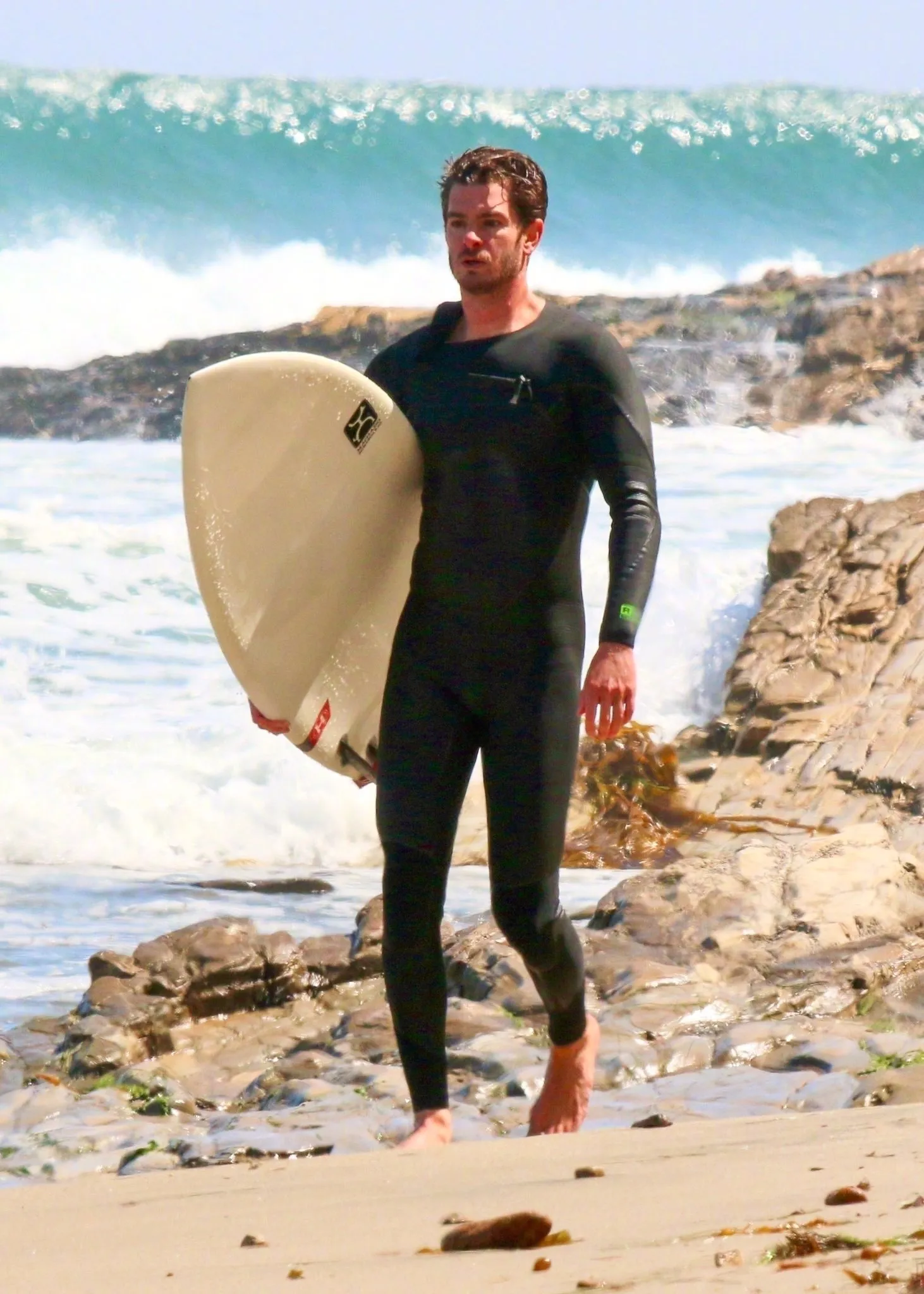 Andrew Garfield Los Angeles Surfing