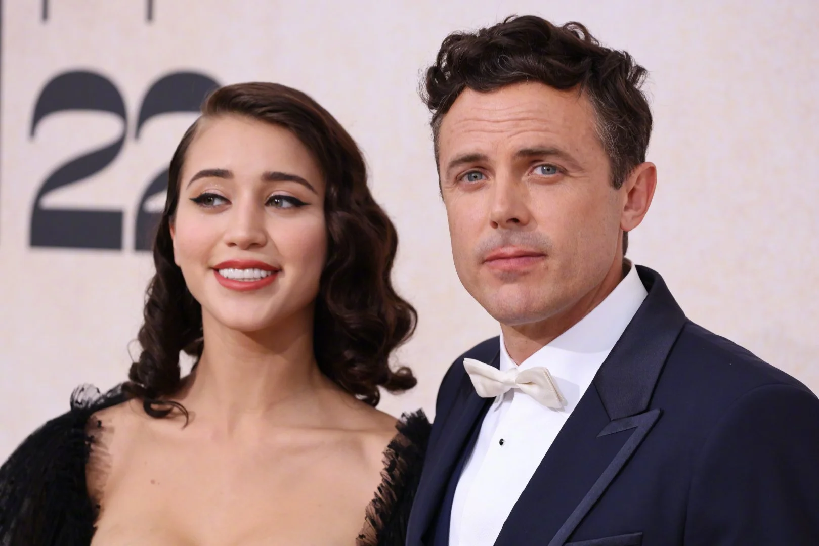 Casey Affleck and Caylee Cowan at the amfAR Charity Gala in Cannes