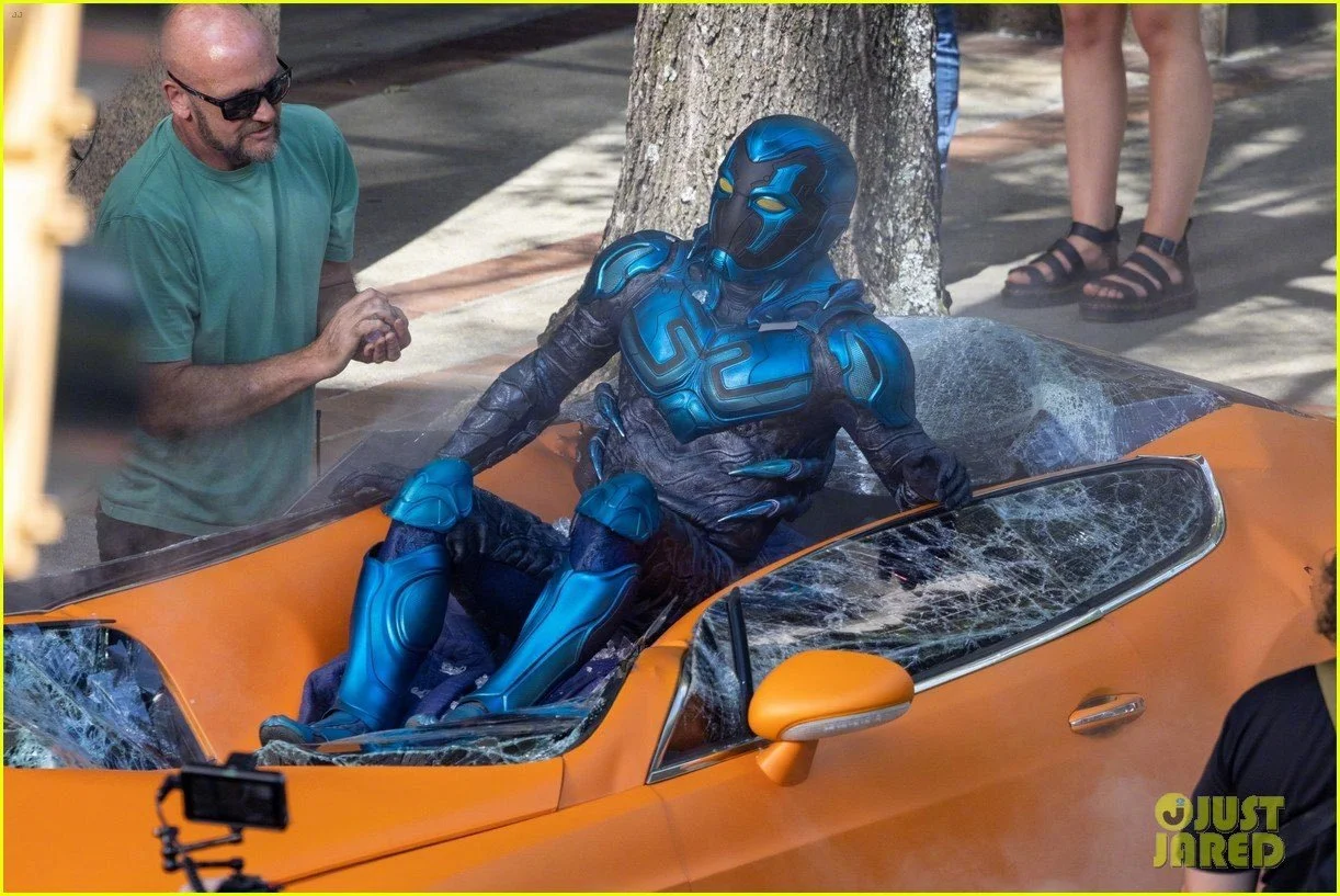 DC superhero new movie "Blue Beetle" released set photos