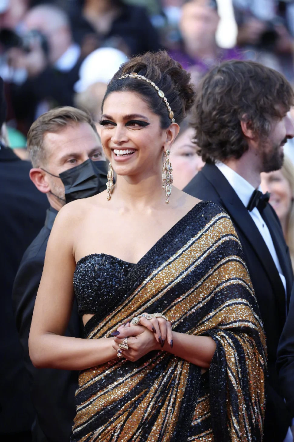 Deepika Padukone on the red carpet at the Cannes Film Festival