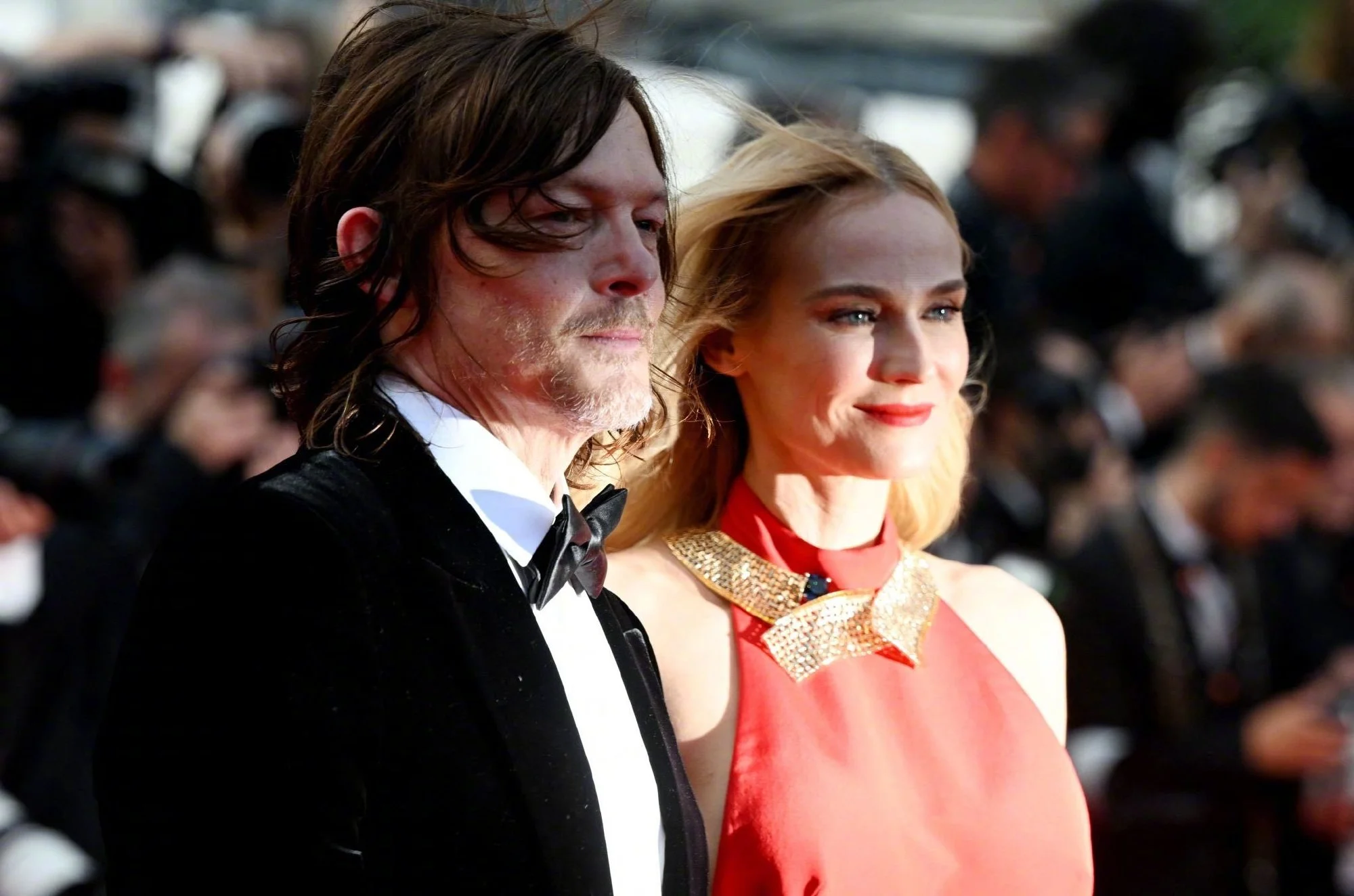 Diane Kruger and Norman Mark Reedus at Cannes Film Festival 75th Anniversary Celebration