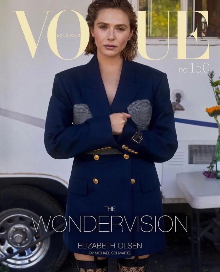Elizabeth Olsen shoots the cover photo for "Vogue HK" magazine ​​​