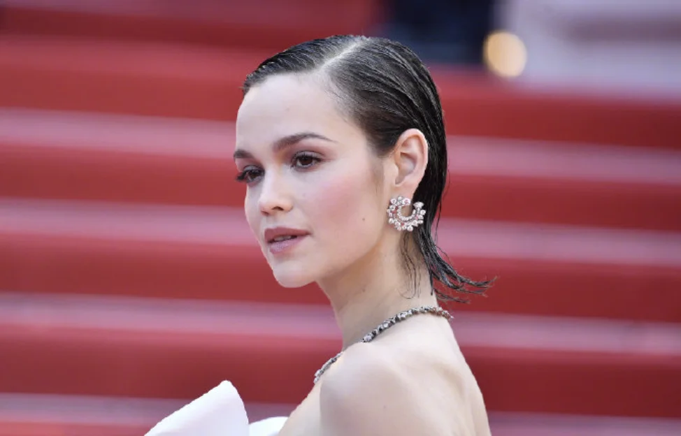 Emilia Schüle on the red carpet at the Cannes Film Festival
