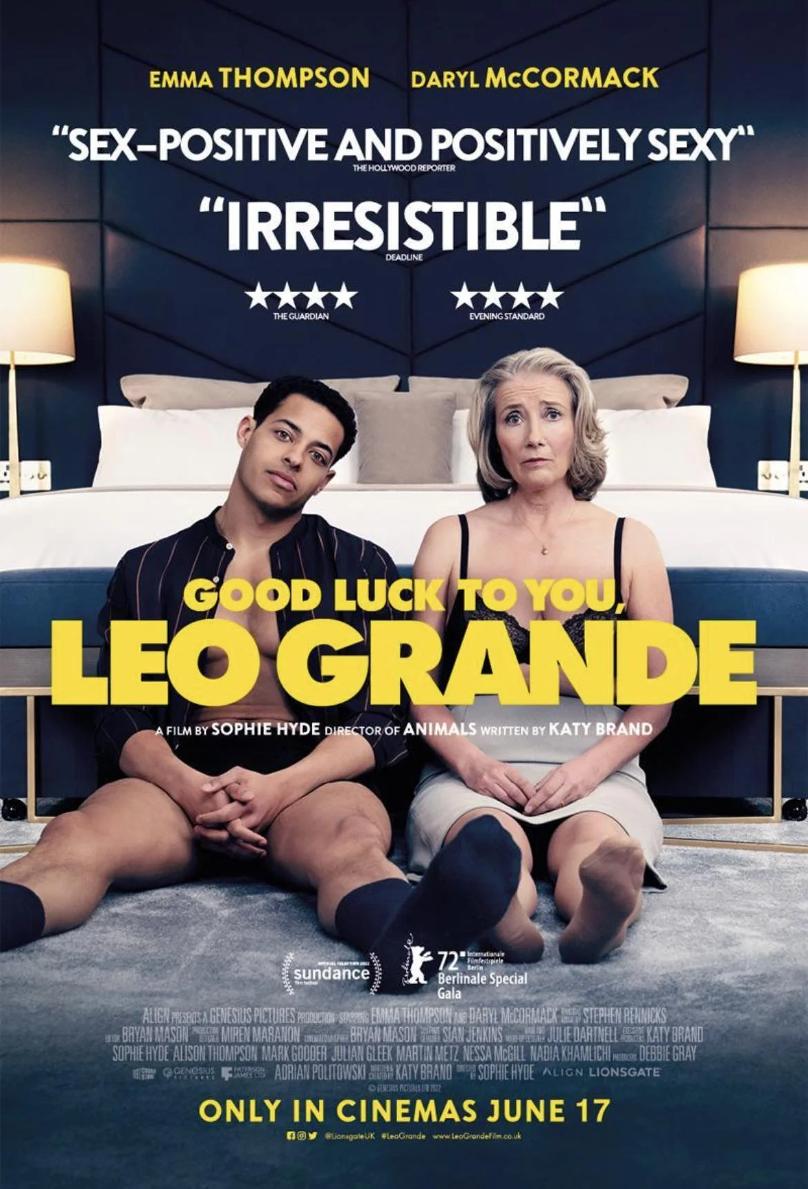 Emma Thompson's Comedy "Good Luck to You, Leo Grande‎" Releases Official Trailer and poster, which will be available on Hulu on June 17