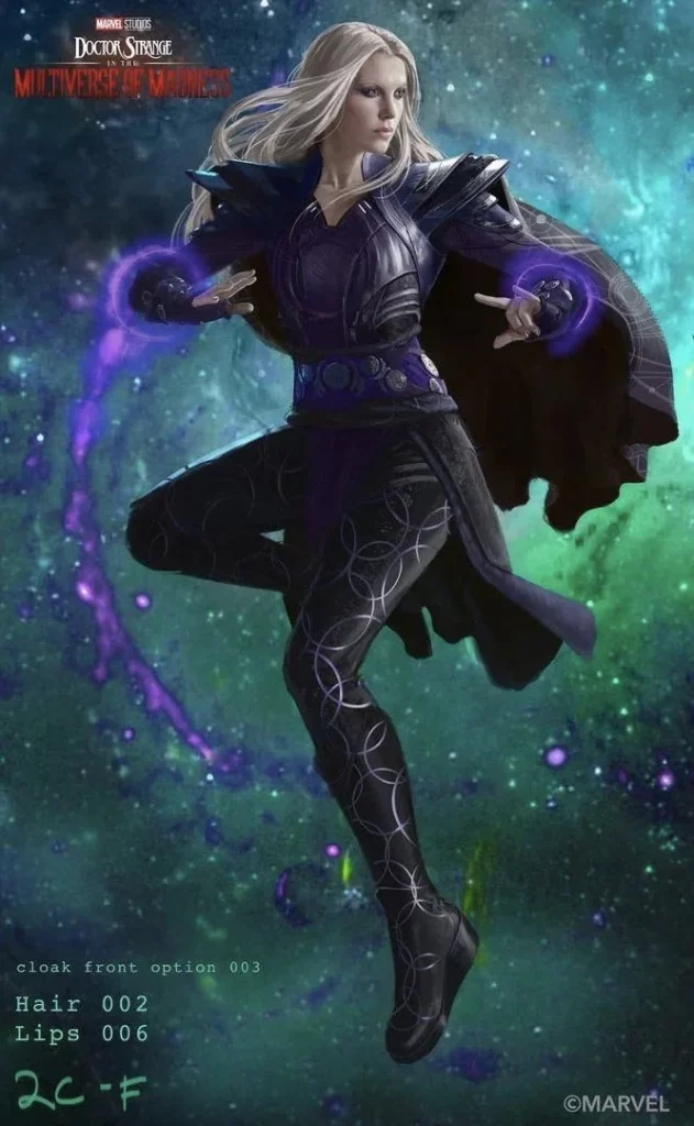 Final concept art for Charlize Theron's character "Clea" in "Doctor Strange 2" revealed!
