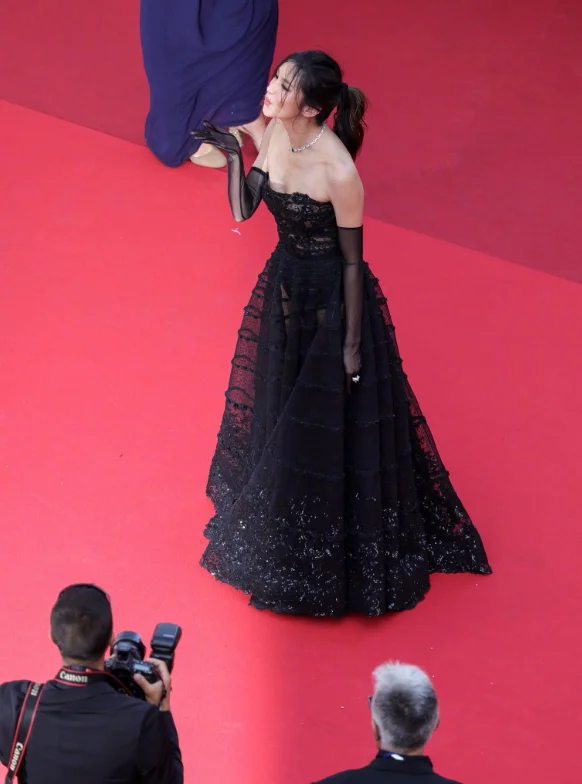 Gemma Chan attends the premiere of "Mother and Son" at the Cannes Film Festival ​​​