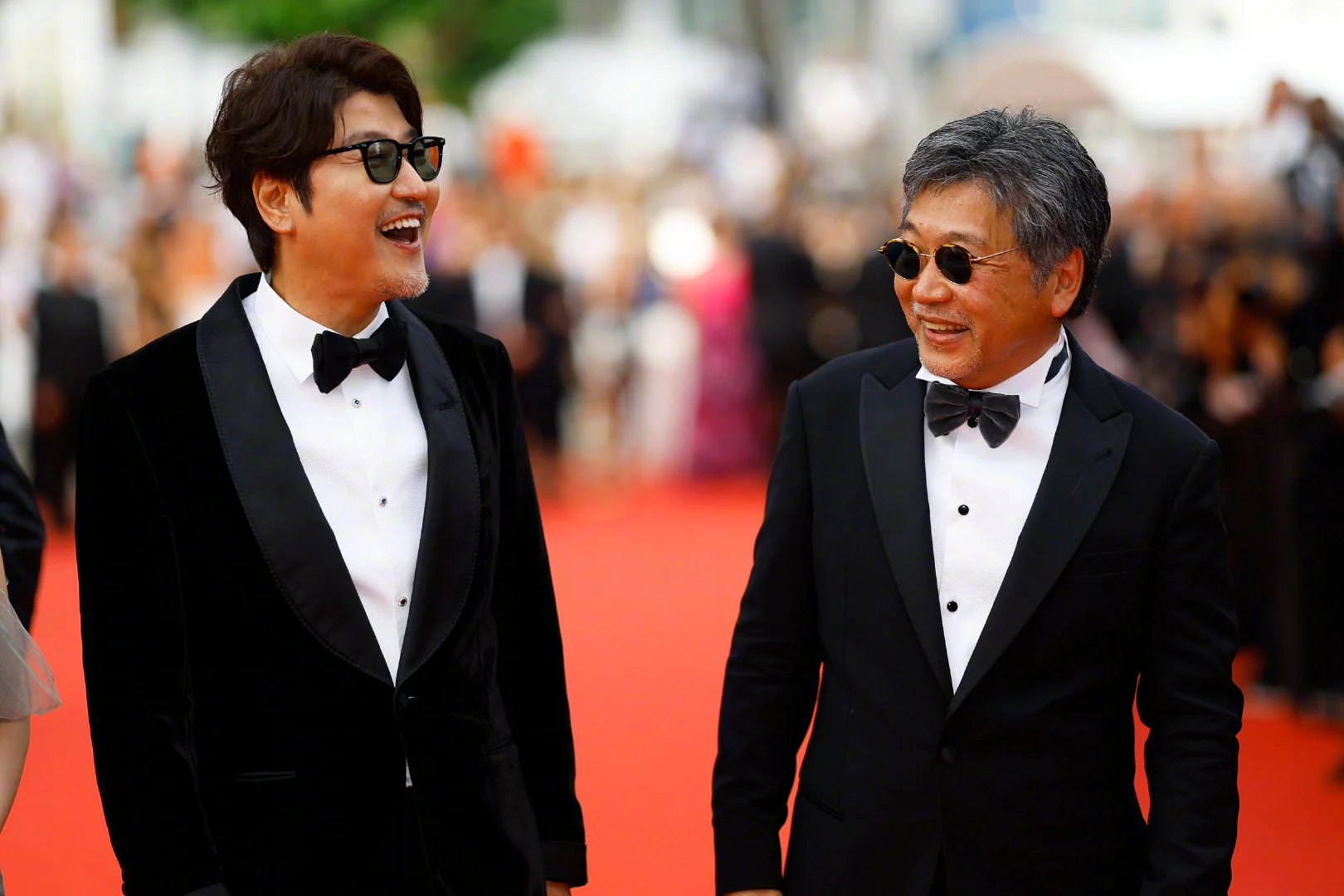 Kang-ho Song on red carpet at 'Broker' Cannes premiere