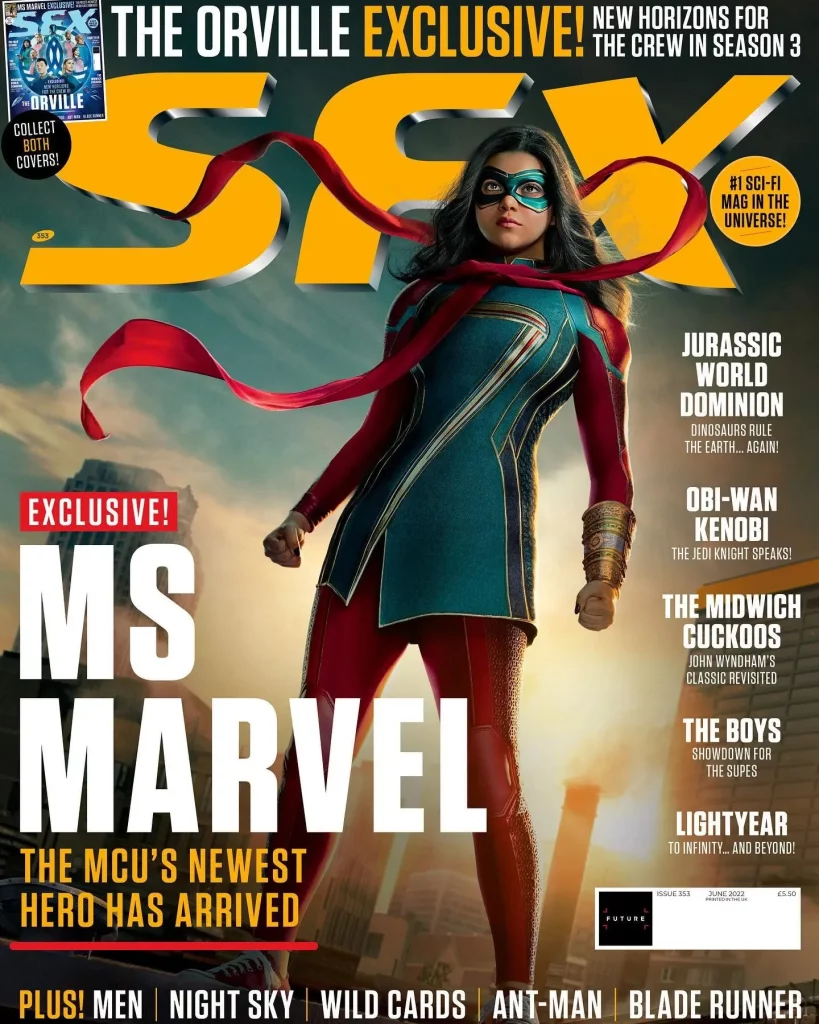 Marvel's new drama "Ms. Marvel" on the cover of "SFX" magazine