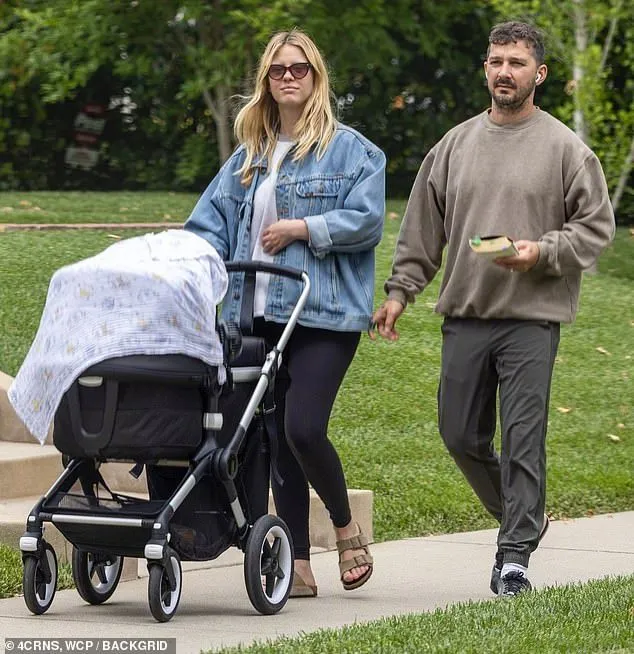 Mia Goth and Shia LaBeouf take the kids out on Mother's Day ​​​​