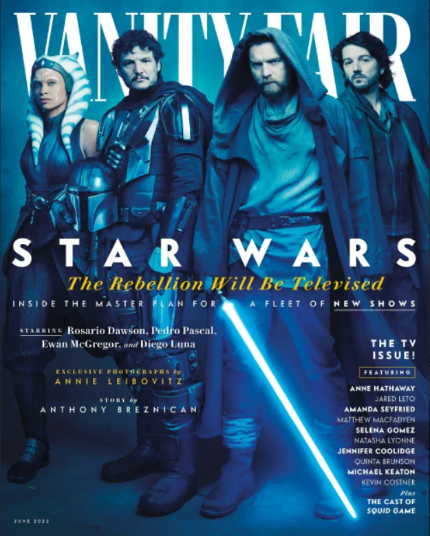 'Star Wars' main characters on the cover of 'Vanity Fair'
