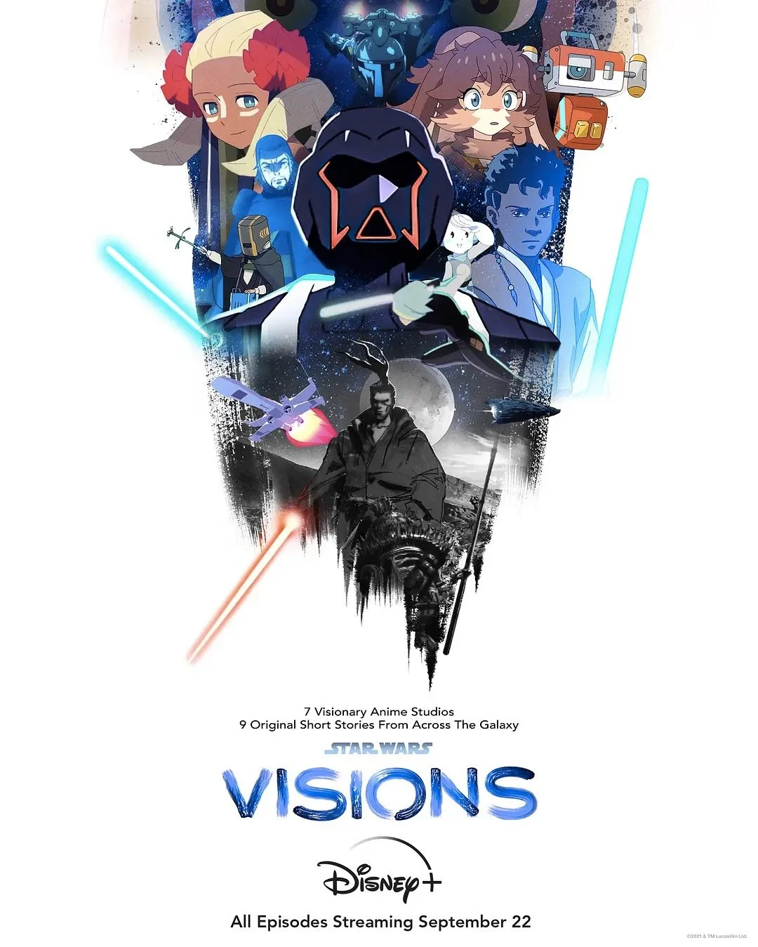 "Star Wars: Visions Season 2‎" officially announced that it will be launched on Disney+ in the spring of 2023, and exposed the red logo of this season!