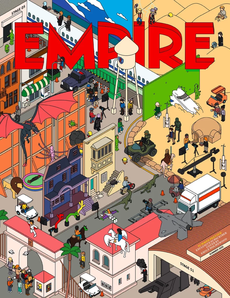 The cover of the new "Empire" subscription edition features classic characters from multiple summer movie episodes