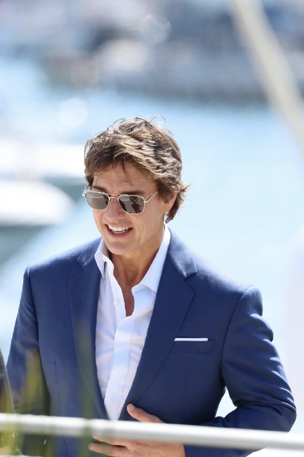 Tom Cruise at the photocall of the cast of 'Top Gun: Maverick' at Cannes