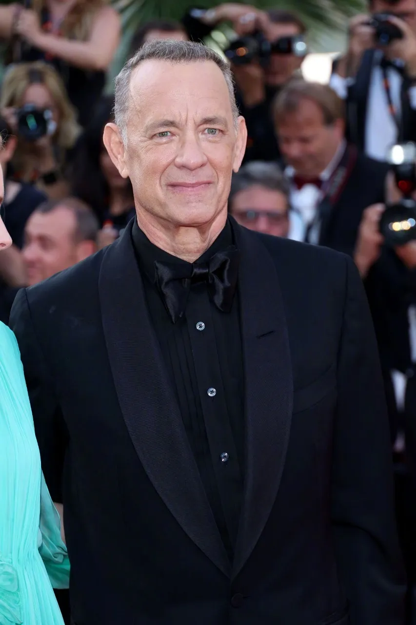 Tom Hanks on the red carpet of Elvis Presley's Cannes Film Festival premiere