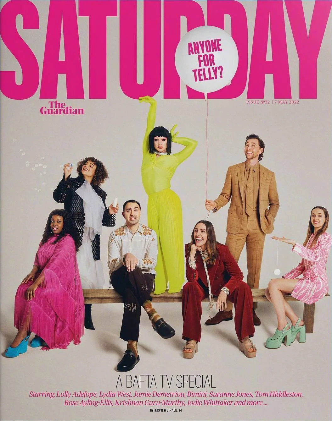 Tom Hiddleston, May photo of "Saturday" magazine ​​​